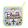 Color Your Own Blessed Mom Pot Holders - 12 Pc. Image 1