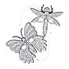 Color Your Own Bug & Butterfly Masks - 12 Pc. Image 1