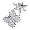 Color Your Own Bug &amp; Butterfly Masks - 12 Pc. Image 1