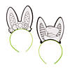 Color Your Own Bunny Ear Headbands - 12 Pc. Image 1