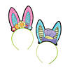 Color Your Own Bunny Ear Headbands - 12 Pc. Image 1