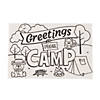 Color Your Own Camp Wooden Postcards Image 1