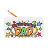 Color Your Own Canvas Father&#8217;s Day Pencil Cases - 12 Pc. Image 1