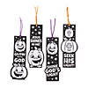 Color Your Own Christian Pumpkin Fuzzy Bookmarks - 12 Pc. Image 1