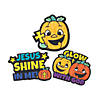 Color Your Own Christian Pumpkin Fuzzy Magnets - 12 Pc. Image 1