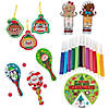 Color Your Own Christmas Craft Kit Assortment - Makes 48 Image 1