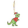 Color Your Own Christmas Dinosaur Ornaments - 12 Pc. Image 1