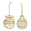 Color Your Own Christmas Ornaments - 12 Pc. Image 1