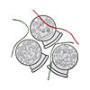 Color Your Own Christmas Snow Globe Ornaments - 12 Pc. Image 1