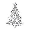 Color Your Own Christmas Tree Magnets - 12 Pc. Image 1