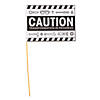 Color Your Own Construction Caution Flags - 12 Pc. Image 1
