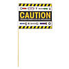 Color Your Own Construction Caution Flags - 12 Pc. Image 1