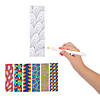 Color Your Own Cool Doodle Bookmarks - 12 Pc. Image 1