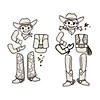 Color Your Own Cowboy & Cowgirl Jointed Characters - 12 Pc. Image 2