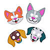 Color Your Own Dog Masks - 12 Pc. Image 1