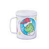 Color Your Own Dr. Seuss&#8482; The Grinch BPA-Free Plastic Mugs - 12 Ct. Image 1