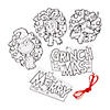 Color Your Own Dr. Seuss&#8482; The Grinch Merry Grinchmas Garland Craft Kit - Makes 12 Image 1