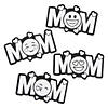 Color Your Own Emoji Mom Magnets - 12 Pc. Image 1