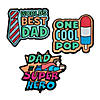 Color Your Own Father&#8217;s Day Fuzzy Magnets - Makes 12 Image 1