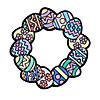 Color Your Own Fuzzy Easter Egg Wreaths - 12 Pc. Image 1
