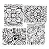 Color Your Own Fuzzy Mandala Posters - 24 Pc. Image 1