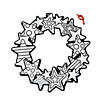 Color Your Own Fuzzy Patriotic Wreaths - 12 Pc. Image 1