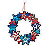 Color Your Own Fuzzy Patriotic Wreaths - 12 Pc. Image 1