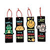 Color Your Own Fuzzy Red Ribbon Week Bookmarks - 12 Pc. Image 1