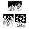 Color Your Own Fuzzy Winter Posters - 24 Pc. Image 1