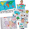 Color Your Own Geography Posters Kit - 90 Pc. Image 1