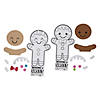 Color Your Own Gingerbread Bookmark Craft Kit - Makes 12 Image 1
