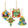 Color Your Own Glittery Nativity Ornaments - 12 Pc. Image 1