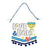 Color Your Own Hanukkah Banners with Pom-Pom Trim - 12 Pc. Image 1