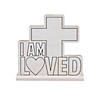 Color Your Own I Am Loved Tabletop Signs - Makes 12 Image 1