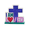 Color Your Own I Am Loved Tabletop Signs - Makes 12 Image 1