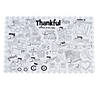 Color Your Own I'm Thankful for Thanksgiving Placemats - 12 Pc. Image 1