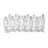 Color Your Own Jesus & 12 Disciples Accordion Stand-Ups - 24 Pc. Image 1
