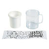 Color Your Own Jesus Warms the Heart BPA-Free Plastic Mugs - 12 Ct. Image 2