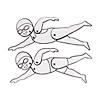 Color Your Own Jointed Swimmers - 12 Pc. Image 1