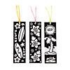 Color Your Own Luau Fuzzy Bookmarks - 12 Pc. Image 1