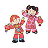 Color Your Own Lunar New Year Joined Cutouts - 12 Pc. Image 1