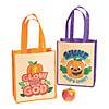 Color Your Own Medium Christian Pumpkin Halloween Nonwoven Tote Bags - 12 Pc. Image 1