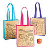 Color Your Own Medium Easter Tote Bags - 12 Pc. Image 1