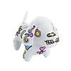 Color Your Own Mini Day of the Dead Stuffed Dog - 12 Pc. Image 1