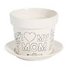 Color Your Own Mother&#8217;s Day Flower Pot - 6 Pc. Image 1