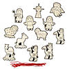 Color Your Own Nativity Character Christmas Ornaments - 12 Pc. Image 1