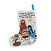 Color Your Own Nativity Christmas Stockings - 12 Pc. Image 1