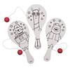 Color Your Own Party Animal Paddleball Games - 12 Pc. Image 1