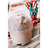 Color Your Own Patriotic Baseball Caps - 12 Pc. Image 2