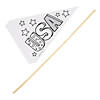Color Your Own Patriotic Pennant Flags - 24 Pc. Image 1